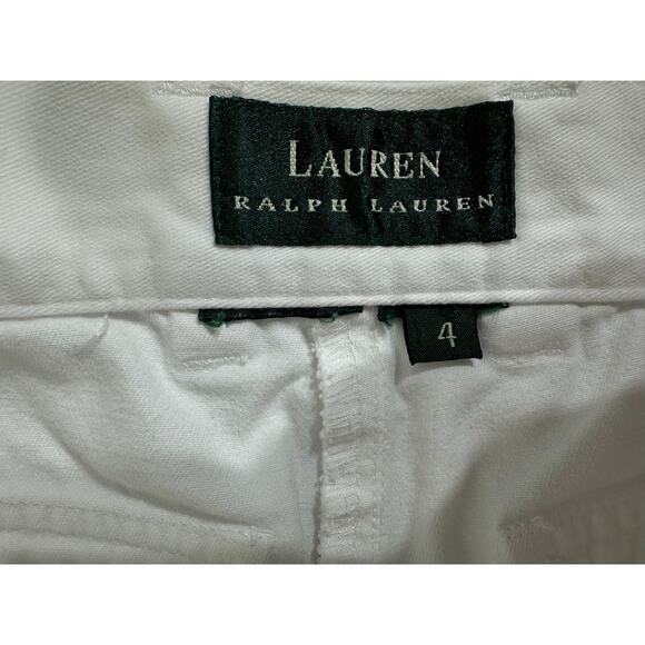 Lauren Ralph Lauren Womens Capris Size 4 (26x21.5) White Wide Leg High Rise - Picture 3 of 7